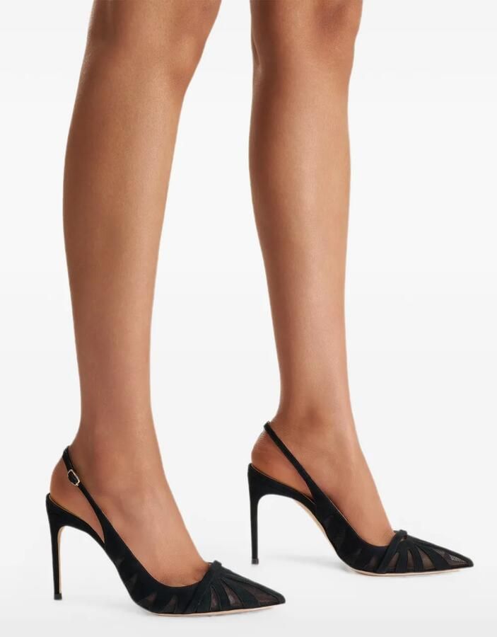 Malone Souliers Schiffer slingback pumps Zwart - Foto 2
