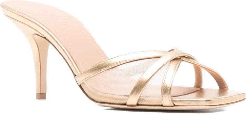Malone Souliers Stiletto pumps met gekruiste bandjes 70 mm Goud - Foto 2