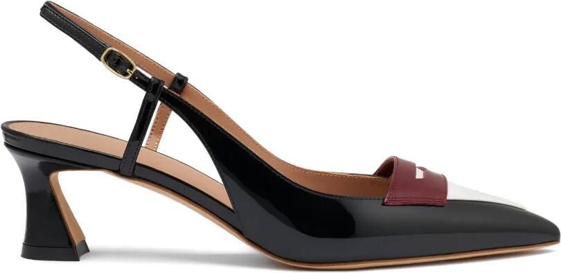 Malone Souliers Suze lakleren slingbacks pumps Zwart
