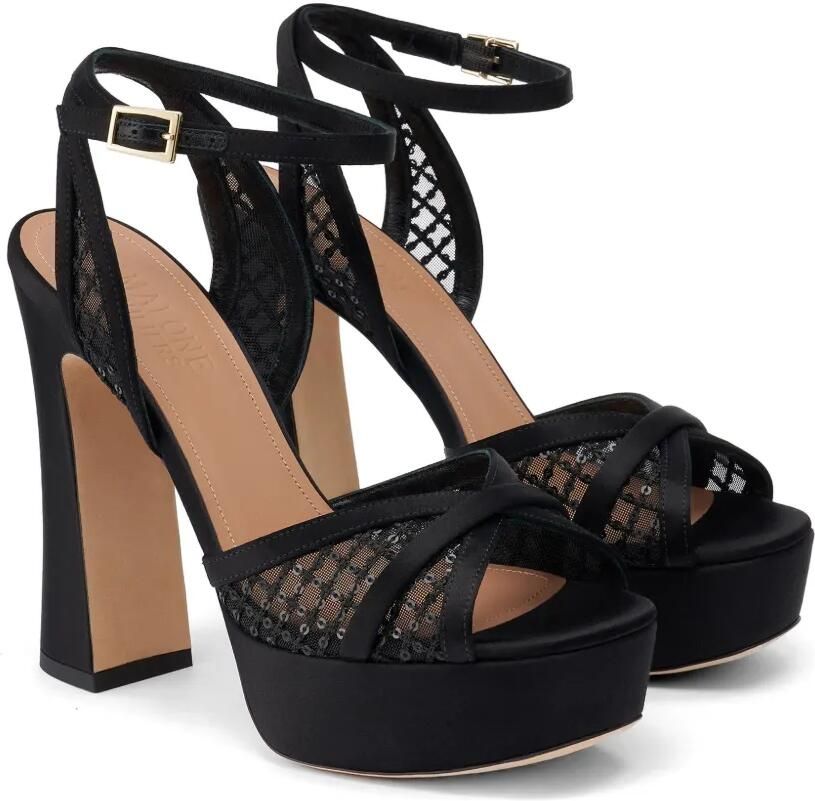 Malone Souliers Sylvie sandalen met pailletten en mesh Zwart - Foto 2