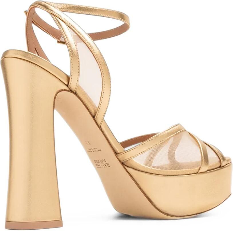 Malone Souliers Sylvie sandalen met plateau Goud - Foto 3