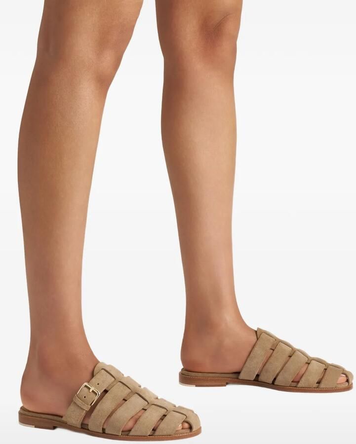Malone Souliers Theresa gekooide muiltjes Beige - Foto 3