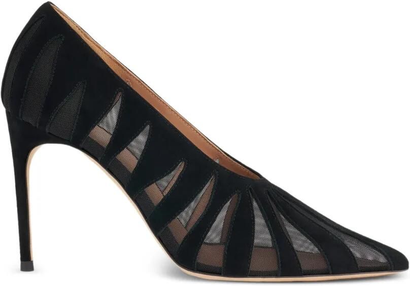 Malone Souliers Tippi suède pumps met vlakken Zwart