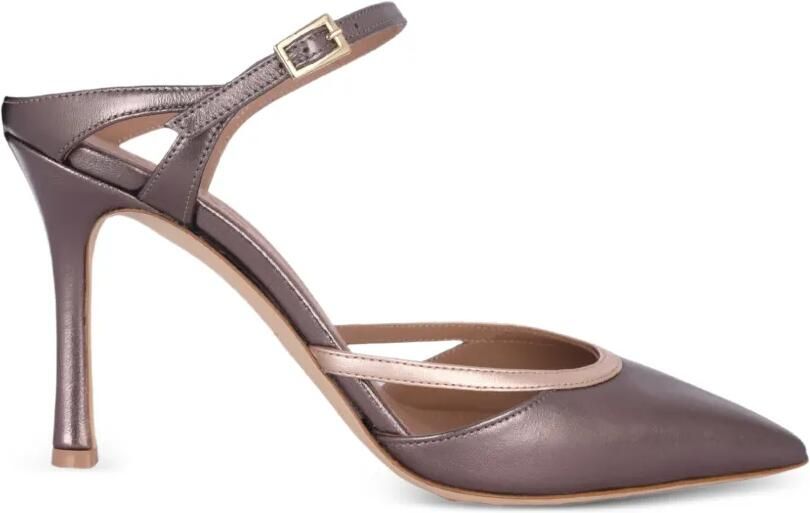 Malone Souliers Yola leren muiltjes met puntige neus Bruin