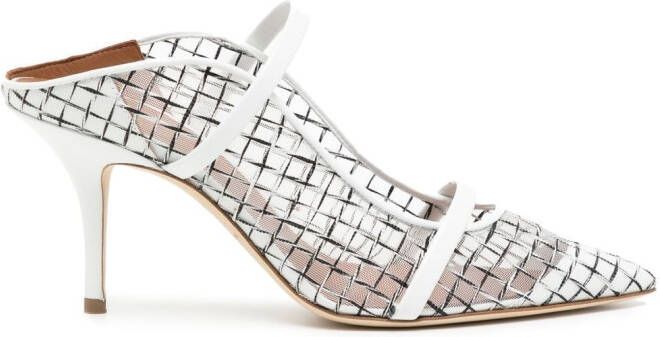 Malone Souliers Maureen doorzichtige muiltjes Wit