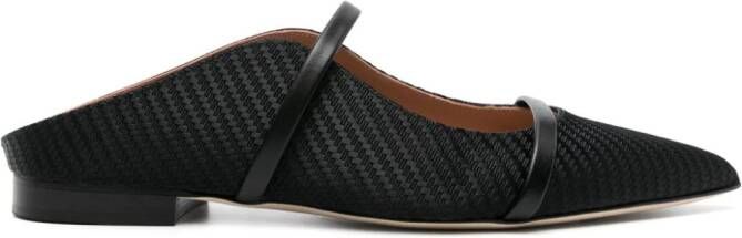 Malone Souliers Maureen muiltjes met jacquard Zwart