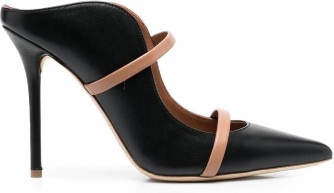 Malone Souliers 110 mm Maureen muiltjes met hak Zwart