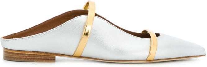 Malone Souliers Maureene pointed ballerina shoes Zilver
