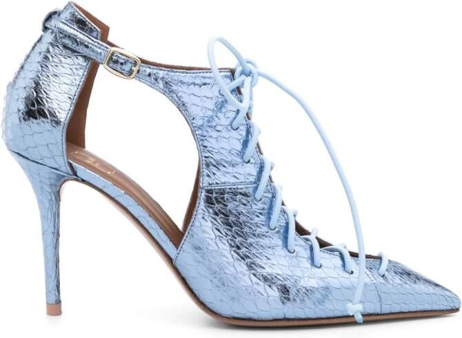 Malone Souliers Montana metallic pumps Blauw