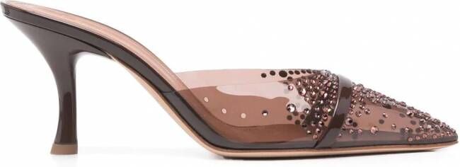 Malone Souliers Muiltjes verfraaid met kristallen Bruin