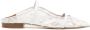 Malone Souliers Maureen mesh muiltjes met bloemenprint Wit - Thumbnail 1