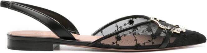 Malone Souliers Slingback ballerina's Zwart