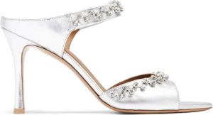 Malone Souliers Tala sandalen verfraaid met kristallen Zilver