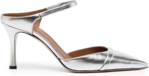 Malone Souliers Uma leren pumps Zilver