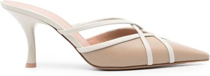 Malone Souliers Vera 70 tweekleurige muiltjes Beige