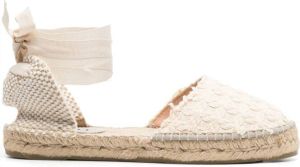 Manebi ankle-strap flat espadrilles Beige