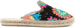 Manebi Gehaakte espadrilles Zwart