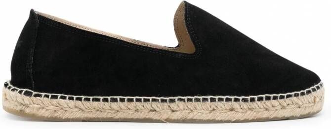 Manebi Espadrilles met gesplitste neus Zwart