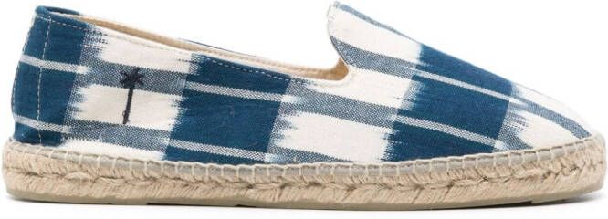 Manebi Espadrilles met tie-dye print Blauw