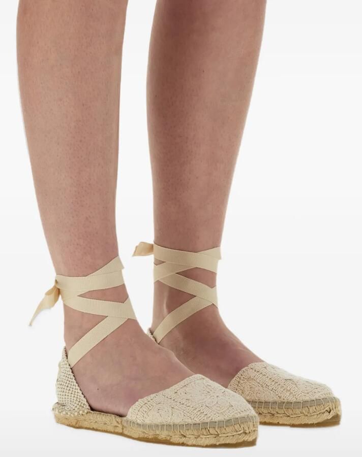 Manebi crochet-knit espadrilles Beige - Foto 2
