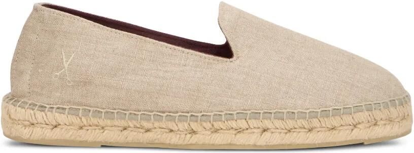 Manebi Espadrilles met borduurwerk Beige