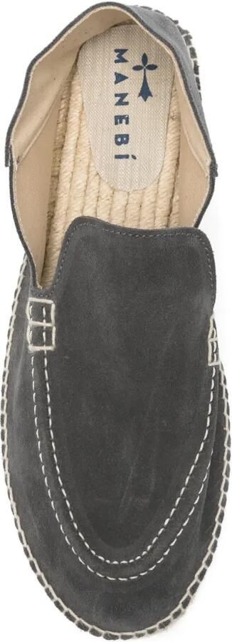 Manebi Espadrilles met contrasterend stiksel Grijs - Foto 2