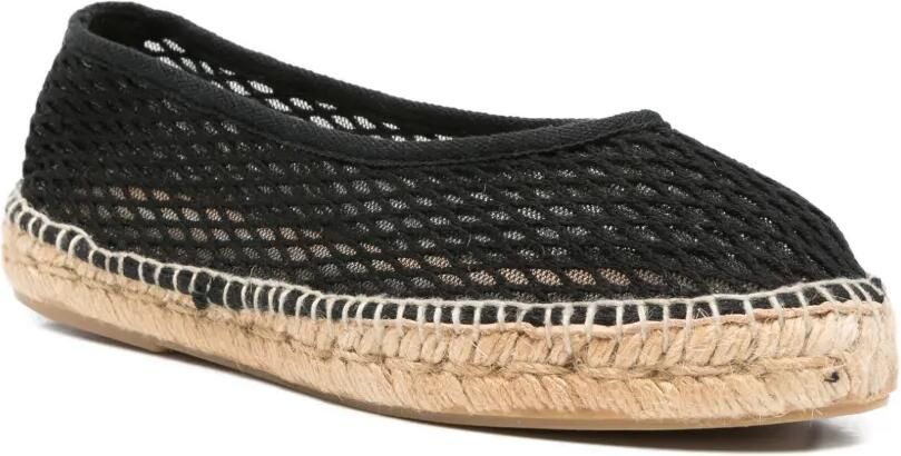 Manebi Espadrilles met mesh Zwart - Foto 2