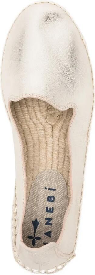 Manebi Espadrilles met metallic afwerking Goud - Foto 3
