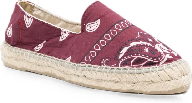 Manebi Espadrilles met paisley-print Rood - Foto 4
