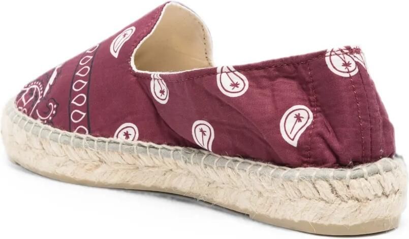 Manebi Espadrilles met paisley-print Rood - Foto 2