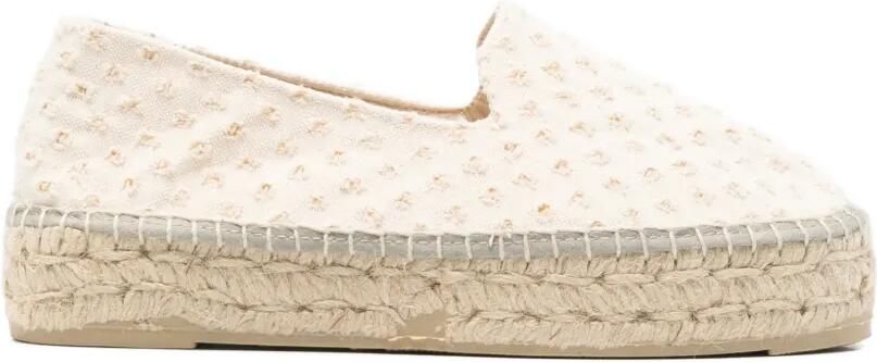 Manebi Espadrilles met textuur Beige