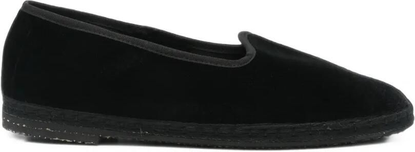 Manebi Friulana fluwelen espadrilles Zwart