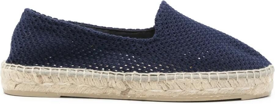 Manebi Gehaakte espadrilles Blauw