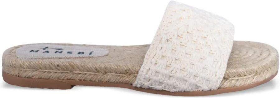 Manebi Gehaakte sandalen Beige