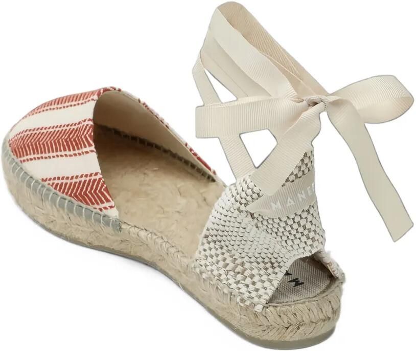 Manebi Gestreepte espadrilles Beige - Foto 2