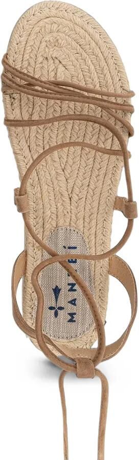 Manebi Suède sandalen met veters Bruin - Foto 5
