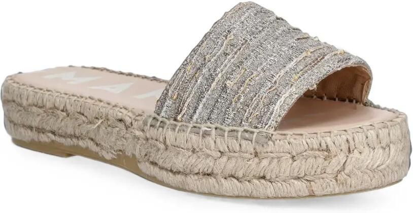 Manebi Platte sandalen met open neus Zilver - Foto 3