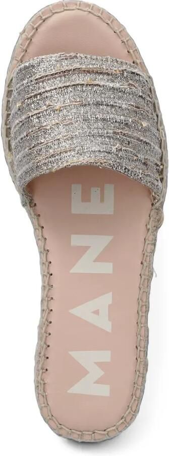 Manebi Platte sandalen met open neus Zilver - Foto 4