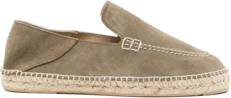 Manebi Platte espadrilles Bruin
