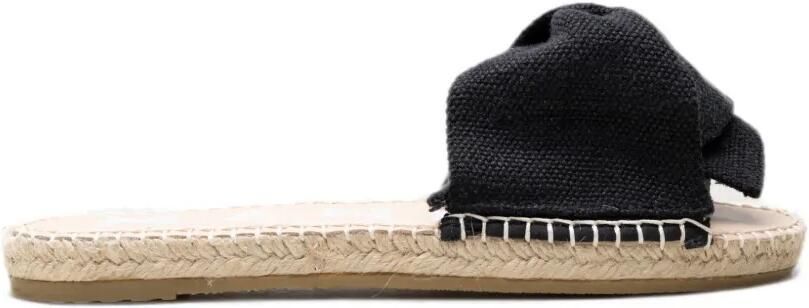 Manebi Sandalen met geknoopt bandje Zwart