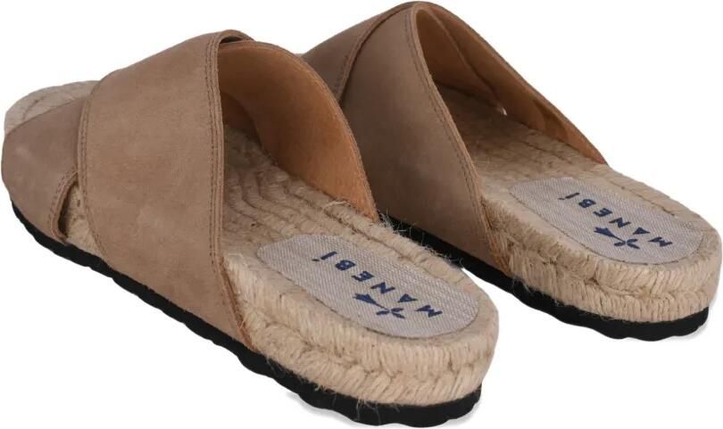 Manebi Sandalen met gekruiste bandjes Bruin - Foto 3