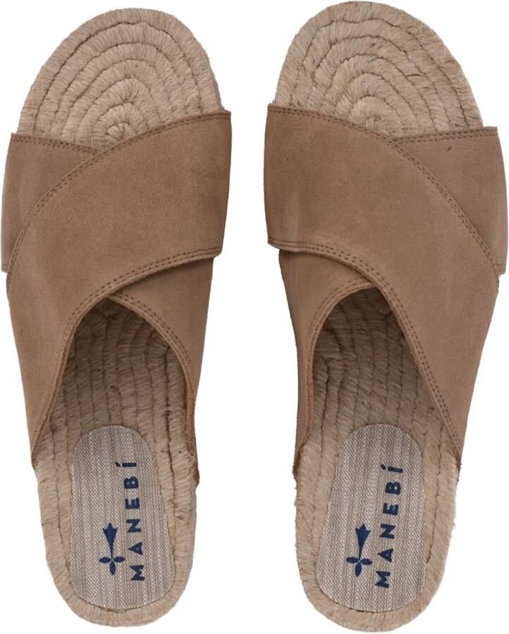 Manebi Sandalen met gekruiste bandjes Bruin - Foto 2
