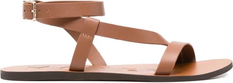 Manebi Sandalen met gesp Bruin