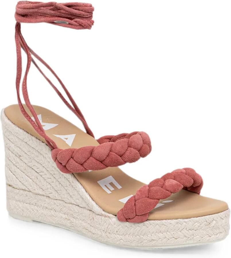 Manebi Sandalen met sleehak Roze - Foto 2