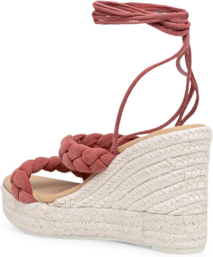 Manebi Sandalen met sleehak Roze - Foto 3