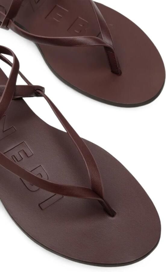 Manebi Sandalen met wikkelbandje Bruin - Foto 2