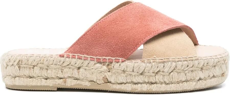 Manebi Suède espadrilles Beige