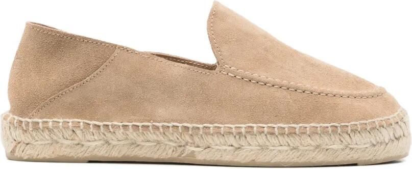 Manebi Suède espadrilles Beige