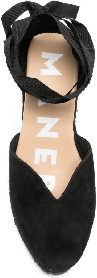 Manebi Suède espadrilles Zwart - Foto 4