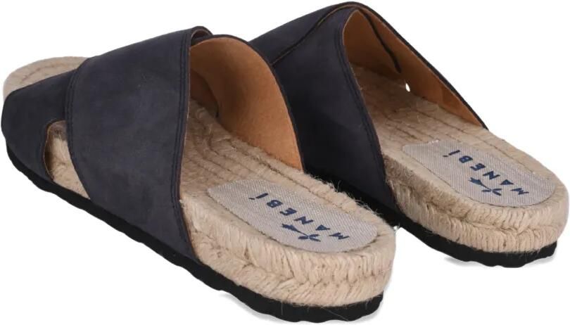 Manebi Suède sandalen met gekruiste bandjes Blauw - Foto 3